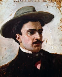 Ritratto di Trilussa, pseudonimo anagrammatico di Carlo Alberto Camillo Mariano Salustri