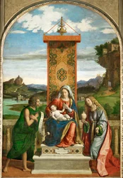 La Vergine con il Bambino tra San Giovanni Battista e Santa Madeleine.
Santa Madeleine ...