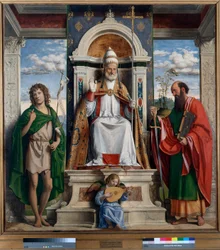 San Pietro in trono con San Giovanni Battista e San Paolo