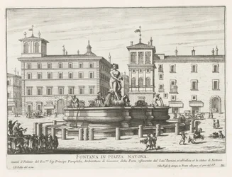 Fontana del Moro a Piazza Navona a Roma