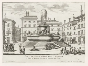Fontana del Pantheon in Piazza della Rotonda a Roma