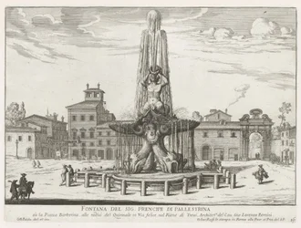 Fontana del Tritone in Piazza Barberini a Roma