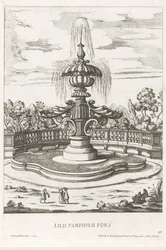 Fontana nei giardini di Villa Doria Pamphilj a Roma