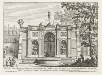 Fontana nei giardini di Villa Aldobrandini a Frascati