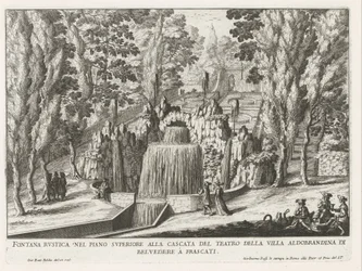 Fontana nei giardini della Villa Aldobrandini a Frascati