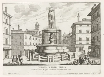 Fontana in Piazza Giudia a Roma