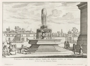 Fontana in Piazza del Popolo a Roma