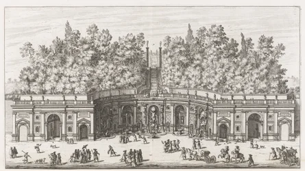 Teatro delle Acque nei giardini di Villa Aldobrandini a Frascati