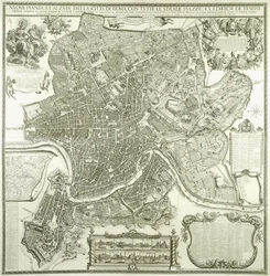 Piano della città di Roma, 1730