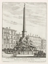 Fontana dei Quattro Fiumi in Piazza Navona a Roma