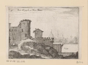 Costruzioni a Roma, vicino alla Porta del Popolo