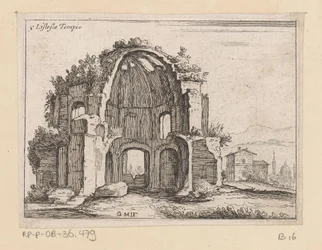 Rovine del Tempio di Minerva Medica in un paesaggio