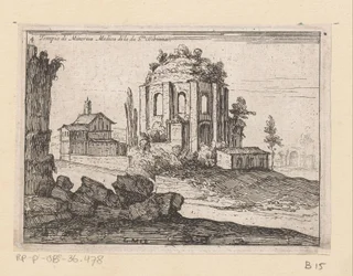 Rovine del Tempio di Minerva Medica in un paesaggio