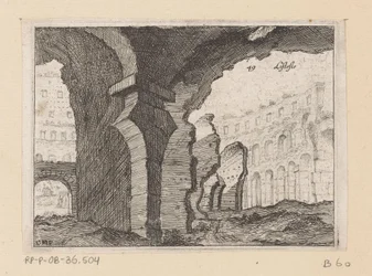 Rovine del Colosseo a Roma (Vedute di Roma)