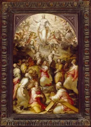 Cristo in gloria con Sante Agnese ed Elena, XVI secolo