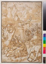 La lapidazione di Santo Stefano, inizio XVII secolo