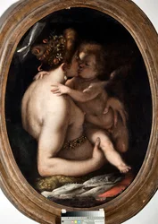 Venere e Cupido Dipinto di Giovanni Battista Paggi Genova, Musei di Strada Nuova inv n PB 1409