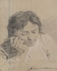 Giovane ragazzo che legge un libro