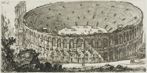 Anfiteatro di Verona, tavola 25 da Alcune vedute di archi trionfali e altri monumenti