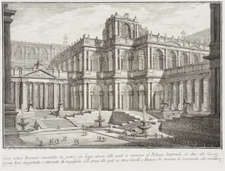 Foro antico circondato da portici
