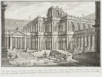 Antico Foro circondato da portici, c.1743