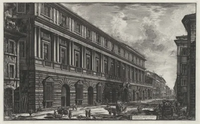 Veduta di Palazzo Stopani (da: Vedute di Roma)