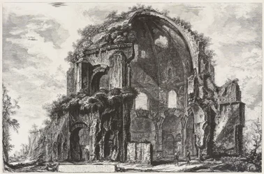 Veduta del tempio ottagonale di Minerva Medica (ninfeo)