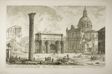 Arco di Settimio Severo attraverso il quale passava l