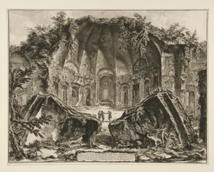 Resti del Tempio del Dio Canopo nella Villa Adriana a Tivoli