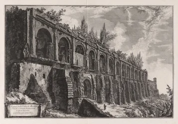 Avanzi della Villa di Mecenate a Tivoli ... da Vedute di Roma