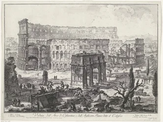 Arco di Costantino e Colosseo a Roma