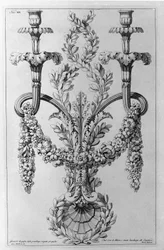 Decorazioni. Disegno di Giovanni Piranesi (conosciuto come Piranese)