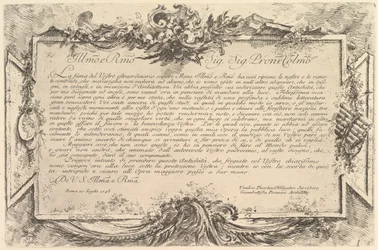 Dedica a Giovanni Bottari, ca. 1748