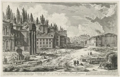 Foro Romano con il Tempio di Giove Statore a Roma