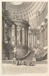 Tempio antico immaginario progettato nello stile di quelli costruiti in onore della Dea