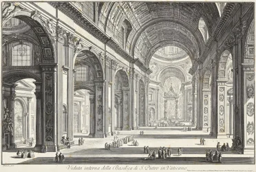 Veduta interna della Basilica di San Pietro in Vaticano