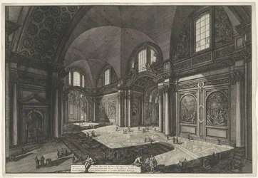 Interno della Santa Maria degli Angeli e dei Martiri a Roma