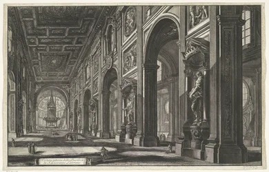 Interno della Basilica di San Giovanni in Laterano a Roma