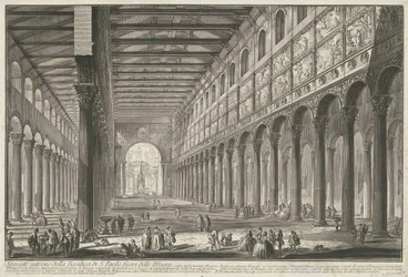 Interno di San Paolo fuori le Mura a Roma