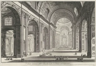 Interno della Basilica di San Pietro in Vaticano