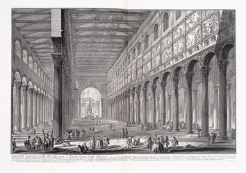 Interno della basilica di San Paolo fuori le mura