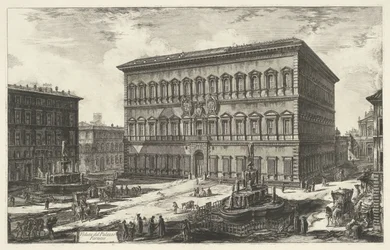Palazzo Farnese a Roma (serie: Vedute di Roma)