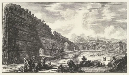 Pecile nella Villa Adriana a Tivoli (serie: Vedute di Roma)
