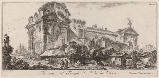 Rovescio del Tempio di Pola in Istria