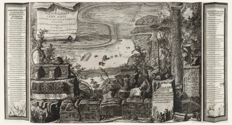 Scenographia Campi Martii, pagina da Il Campo Marzio dell
