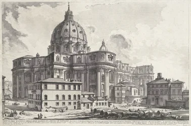 Basilica di San Pietro dalla Piazza della Sagrestia