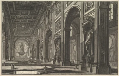 San Giovanni in Laterano, interno, da "Vedute di Roma" (Vedute di Roma)