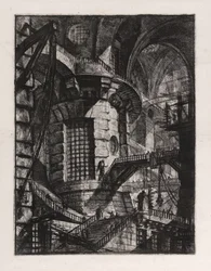 La torre rotonda, tavola 3 da Carceri d