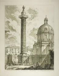 Colonna Traiana, da Vedute di Roma
