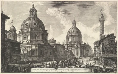 Due chiese vicino alla colonna di Traiano, S. Maria di Loreto e Santissimo Nome di Maria